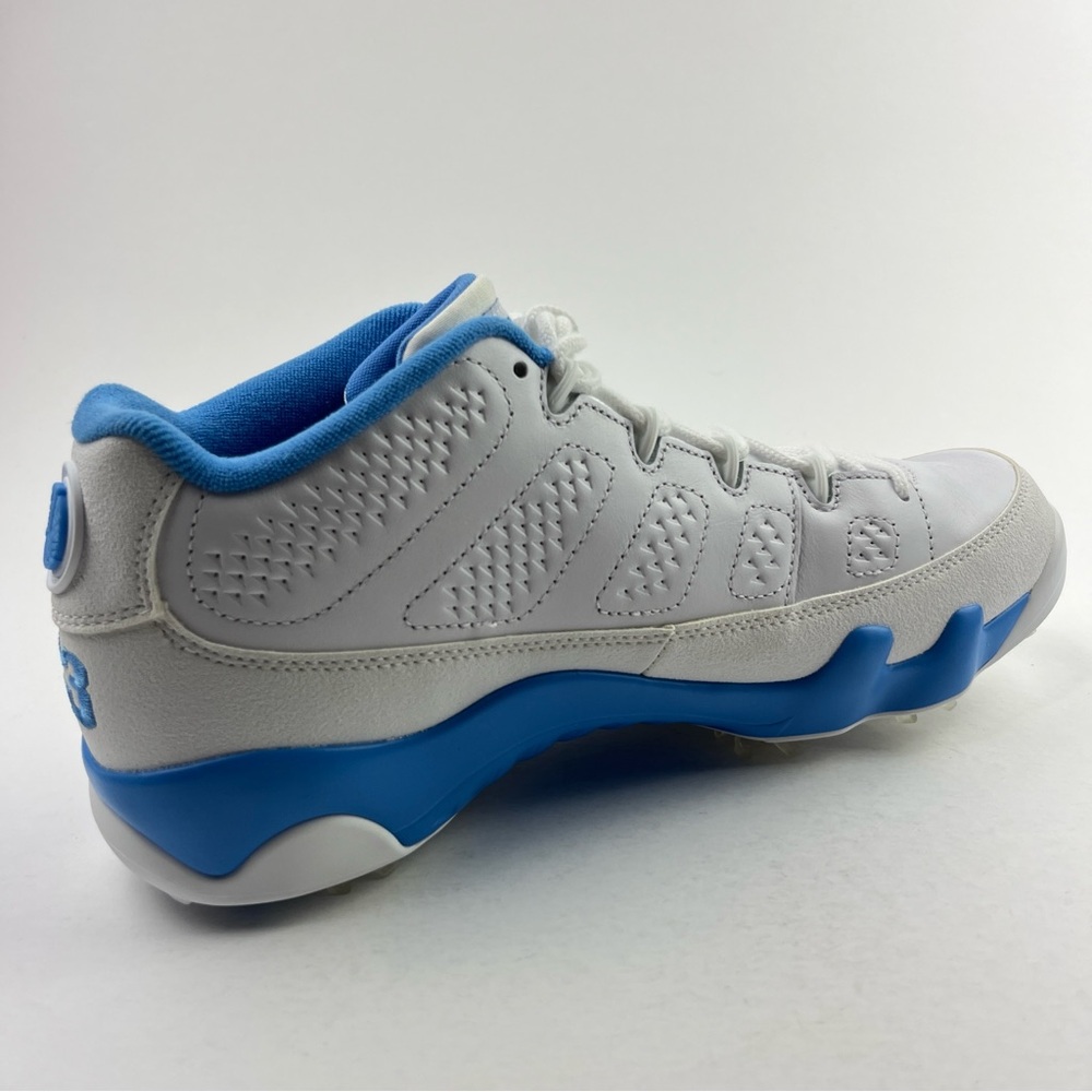 Nike Air Jordan 9 Retro Low Golf White University Blue UNC Mens 10.5 FJ5934-101 - Picture 7 of 12